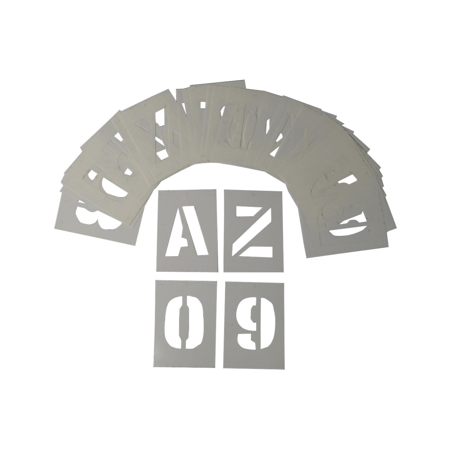Essentials 0-9 / A-Z Stencil Kit 36 Pieces (272PX)