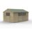 Forest Beckwood 14' 6" x 10' (Nominal) Reverse Apex Shiplap Timber Shed