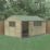Forest Beckwood 14' 6" x 10' (Nominal) Reverse Apex Shiplap Timber Shed