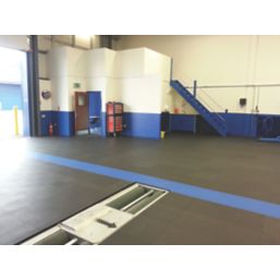 Ecotile E500/7 Interlocking Floor Tiles Graphite 7mm 4 Pack