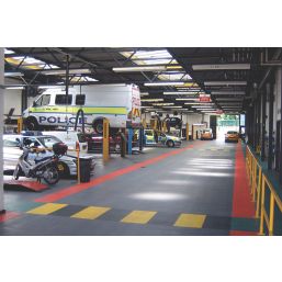 Ecotile E500/7 Interlocking Floor Tiles Graphite 7mm 4 Pack