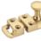 Smith & Locke Flat Door Bolt Polished Brass 60mm