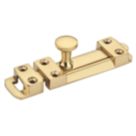 Smith & Locke Flat Door Bolt Polished Brass 60mm