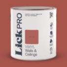 LickPro  2.5Ltr Red 02 Vinyl Matt Emulsion  Paint