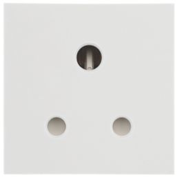 British General EM5ASW 5A Unswitched Modular Round Pin Socket White