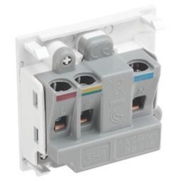 British General EM5ASW 5A Unswitched Modular Round Pin Socket White