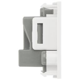 British General EM5ASW 5A Unswitched Modular Round Pin Socket White