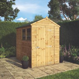 Mercia Modular 5' x 7' (Nominal) Apex Shiplap T&G Timber Shed