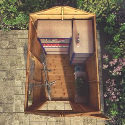 Mercia Modular 5' x 7' (Nominal) Apex Shiplap T&G Timber Shed