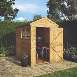 Mercia Modular 5' x 7' (Nominal) Apex Shiplap T&G Timber Shed