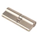 Yale Fire Rated 6-Pin Euro Cylinder Lock BS 35-45 (90mm) Satin Nickel
