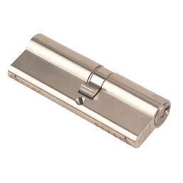 Yale Fire Rated 6-Pin Euro Cylinder Lock BS 35-45 (90mm) Satin Nickel