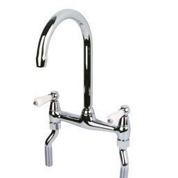 Swirl  Allegro Surface Mounted Deck Sink Mixer Kitchen Tap Chrome
