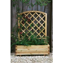 Forest Toulouse Rectangular Planter Natural Timber 1000mm x 400mm x 1350mm