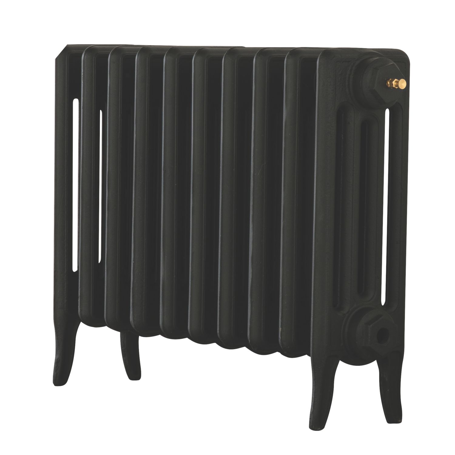 Arroll 460mm x 634mm 1955BTU Black Cast Iron 4 Column Radiator (2735F)