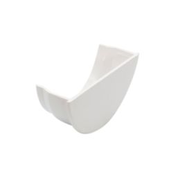 FloPlast  Half Round Internal Stop End White 112mm
