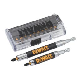 DeWalt  6.35mm Hex Shank Mixed Impact Torsion Screwdriver Bit Set 14 Pcs