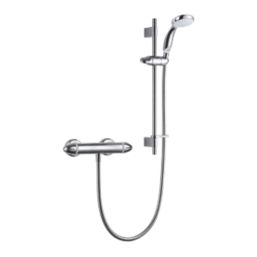 Mira Coda Pro Rear-Fed Exposed Polished Chrome  Thermostatic Mixer Shower