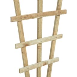 Rowlinson  Softwood Fan Heavy Duty Trellis 2' x 6' 3 Pack