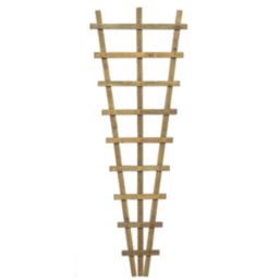 Rowlinson  Softwood Fan Heavy Duty Trellis 2' x 6' 3 Pack