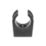 FloPlast Overflow Pipe Clip Black 21.5mm 10 Pack