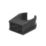 FloPlast Overflow Pipe Clip Black 21.5mm 10 Pack