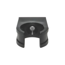 FloPlast Overflow Pipe Clip Black 21.5mm 10 Pack