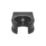 FloPlast Overflow Pipe Clip Black 21.5mm 10 Pack