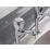 Bristan Value High Neck Pillar Round Head Kitchen Taps Chrome-Plated 1 Pair