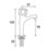 Bristan Value High Neck Pillar Round Head Kitchen Taps Chrome-Plated 1 Pair