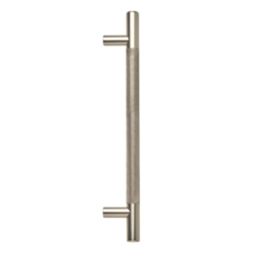 Elite Knobs & Handles Kensington Knurled T Bar Handle Brushed Nickel 213mm