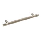Elite Knobs & Handles Kensington Knurled T Bar Handle Brushed Nickel 213mm