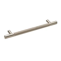 Elite Knobs & Handles Kensington Knurled T Bar Handle Brushed Nickel 213mm