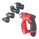 Refurb Milwaukee M12FDDXKIT-202X 12V 2 x 2.0Ah Li-Ion RedLithium Brushless Cordless 4 in 1 Drill Driver