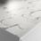 Wilsonart Zenith Marbre Veneto Matt White Marble Effect Compact Laminate Breakfast Bar 3000mm x 950mm x 12mm