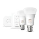 Philips Hue Ambience B22 A19 RGB & White LED Smart Lighting Starter Kit 9W 806lm 3 Piece Set