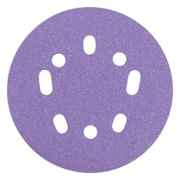 Trend  AB/125/60Z 60 Grit 8-Hole Punched Multi-Material Sanding Discs 125mm 10 Pack