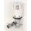 Myson PLUSTRV15AC 15mm x 1/2" Chrome/White Angled Standard Thermostatic Radiator Valve Head & Body