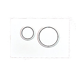 Fluidmaster Circle Dual-Flush T-Series Activation Plate White