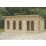 Forest Wolverley 19' 6" x 13' (Nominal) Pent Timber Log Cabin with Assembly