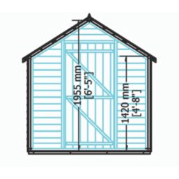 Shire  6' x 8' (Nominal) Apex Overlap Timber Shed