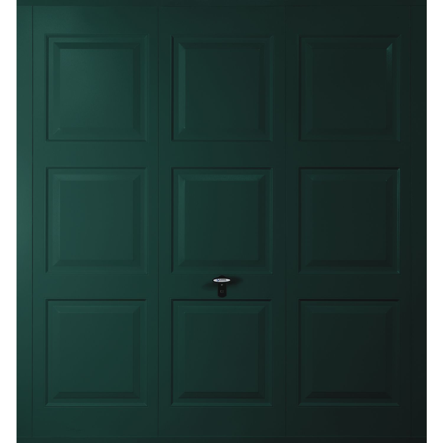 Gliderol Georgian 8' x 6' 6" Non-Insulated Framed Steel Up & Over Garage Door Moss Green (273VP)