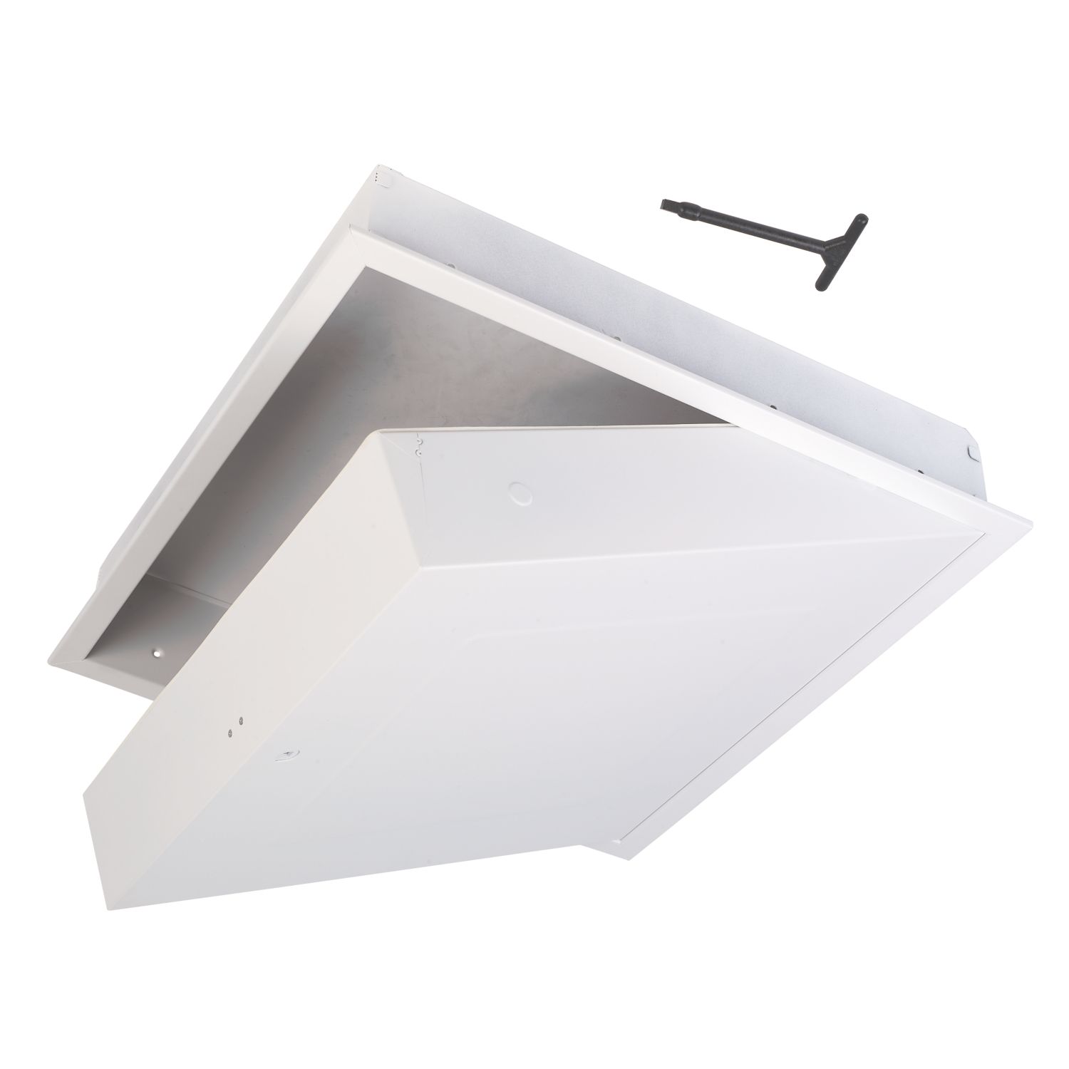 Manthorpe GL270F Fire-Resistant Drop-Down Loft Door White 562mm x 562mm (27402)