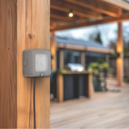 British General  IP66 13A Weatherproof Outdoor Switched Fused Spur & Flex Outlet with Neon