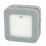 British General  IP66 13A Weatherproof Outdoor Switched Fused Spur & Flex Outlet with Neon