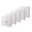 British General 900 Series 10AX 1-Gang 1-Way Light Switch  White  5 Pack