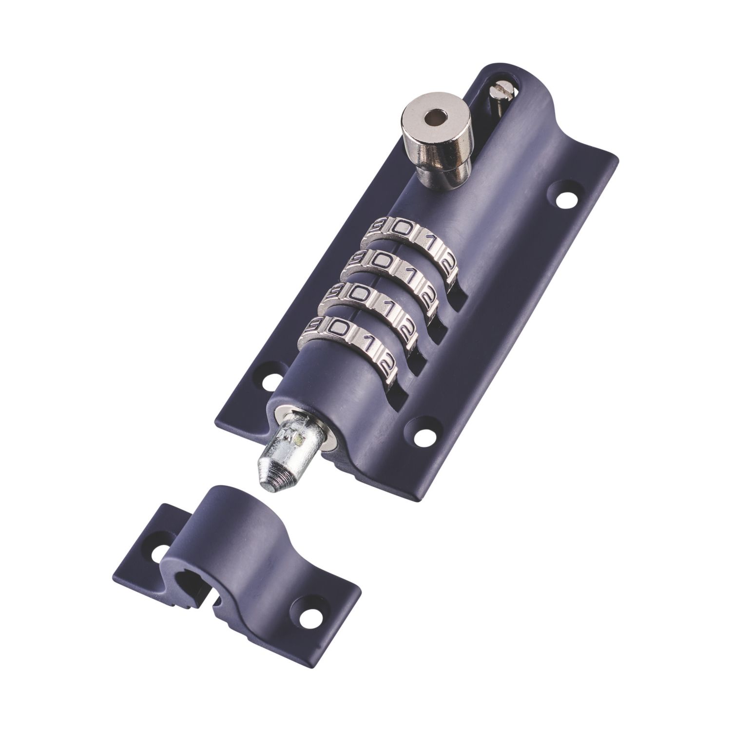 Squire Die-Cast Steel 4-Dial Combination Locking Bolt 120mm Blue (27477)
