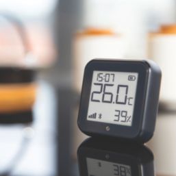 Shelly H&T Gen 3 Wireless Heating Matt Black Smart Thermostat