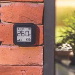 Shelly H&T Gen 3 Wireless Heating Matt Black Smart Thermostat