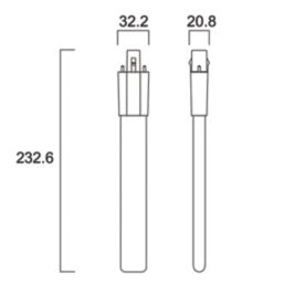 Sylvania Toledo Lynx S G23 2-Pin Stick LED Light Bulb  660lm 6W